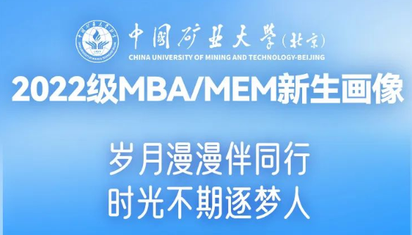 中国矿业大学（北京）2022级MBA/MEM新生画像